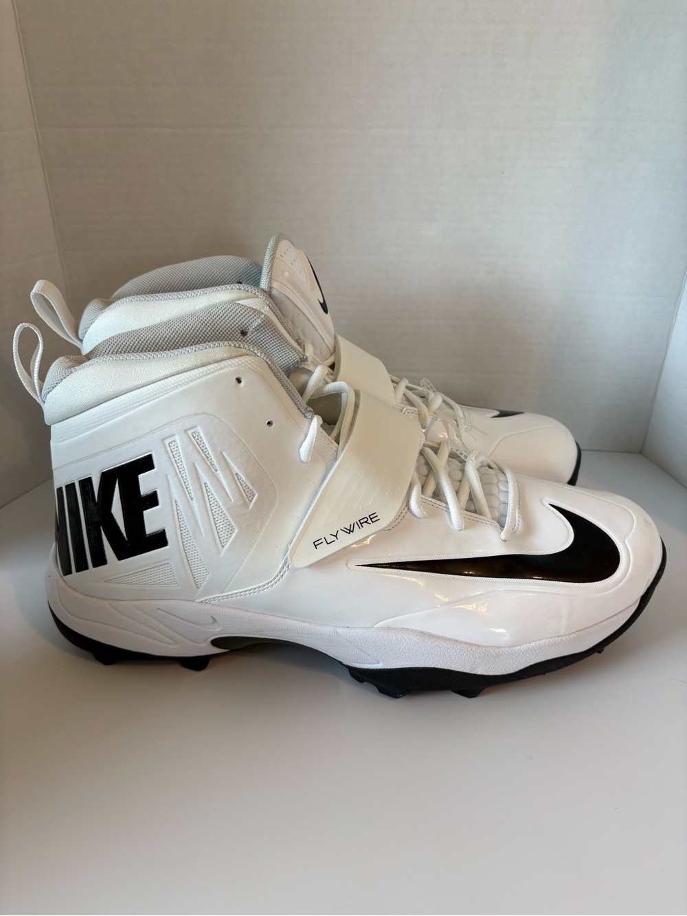Nike Zoom Code Elite Shark 3/4 603350 101 Football Cleats Flywire Shoes Mens 16